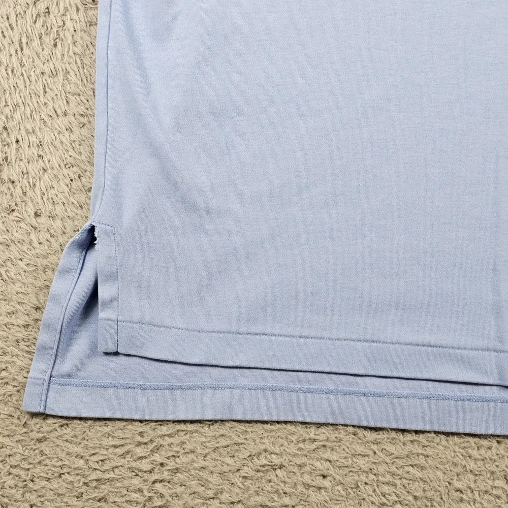 Polo‎ Ralph Lauren Polo Shirt Mens Large Blue Cotton Knit Short Sleeve Casual